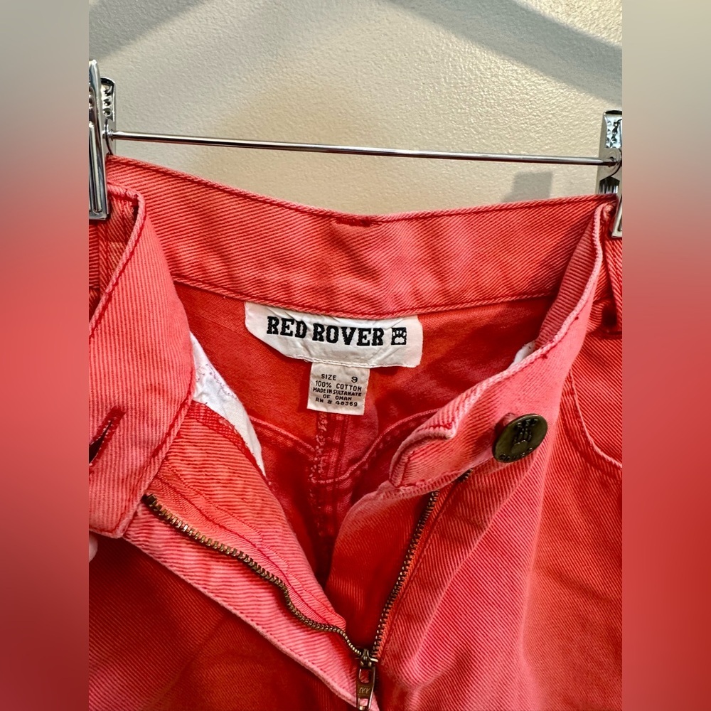 Red Rover Pink High Rise Mom Shorts 90’s Size 8 - Picture 3 of 9